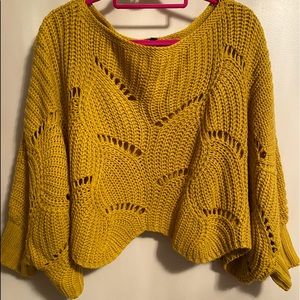Yellow oversized sweater